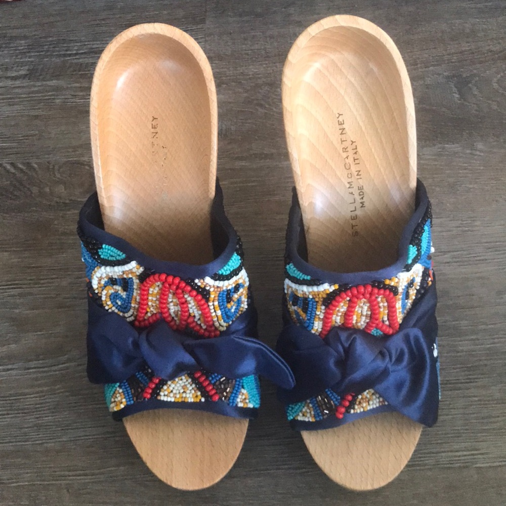 Stella McCartney Wood Heel Clogs